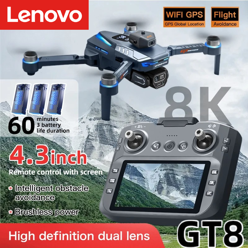 Drone Multispectral - Drone Lenovo GT8 8K Professionale con