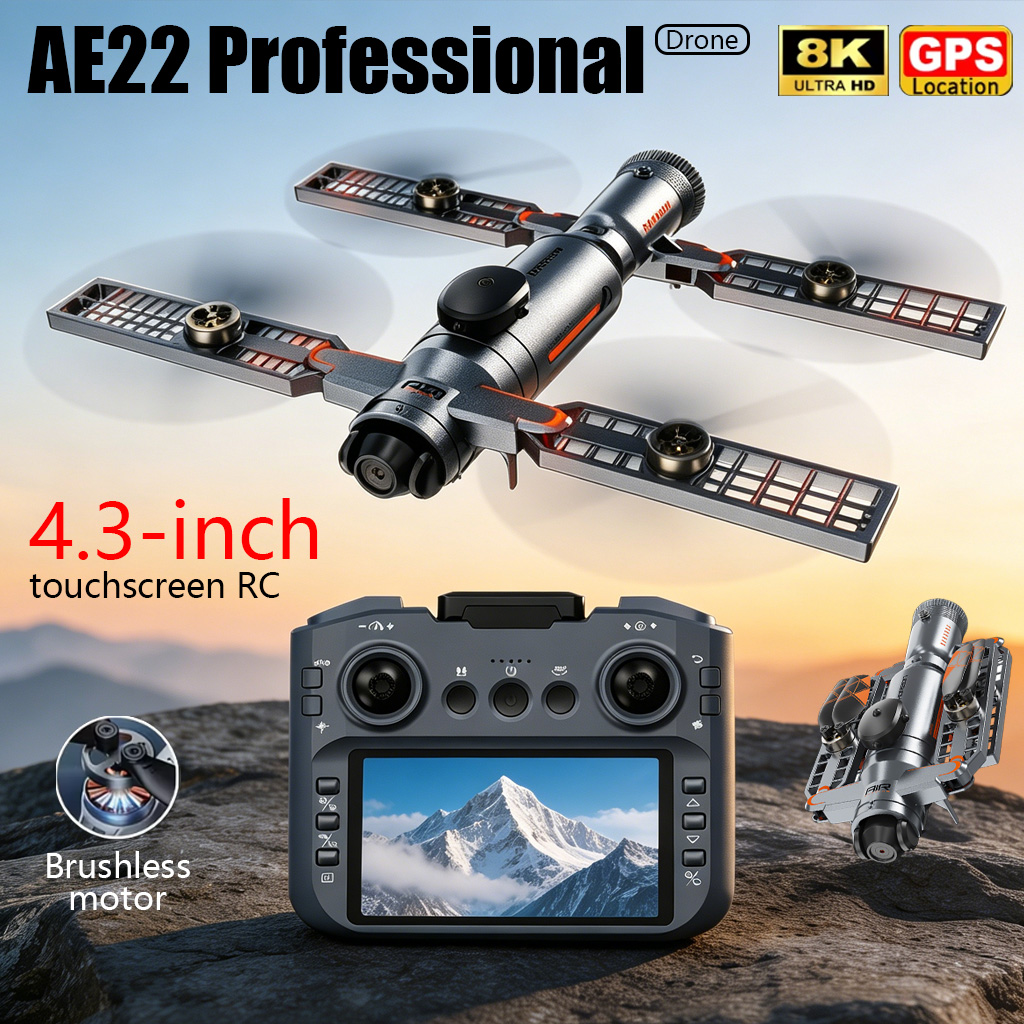 Drone Multispectral - Drone Pieghevole AE22 PRO MAX Aggiornato,