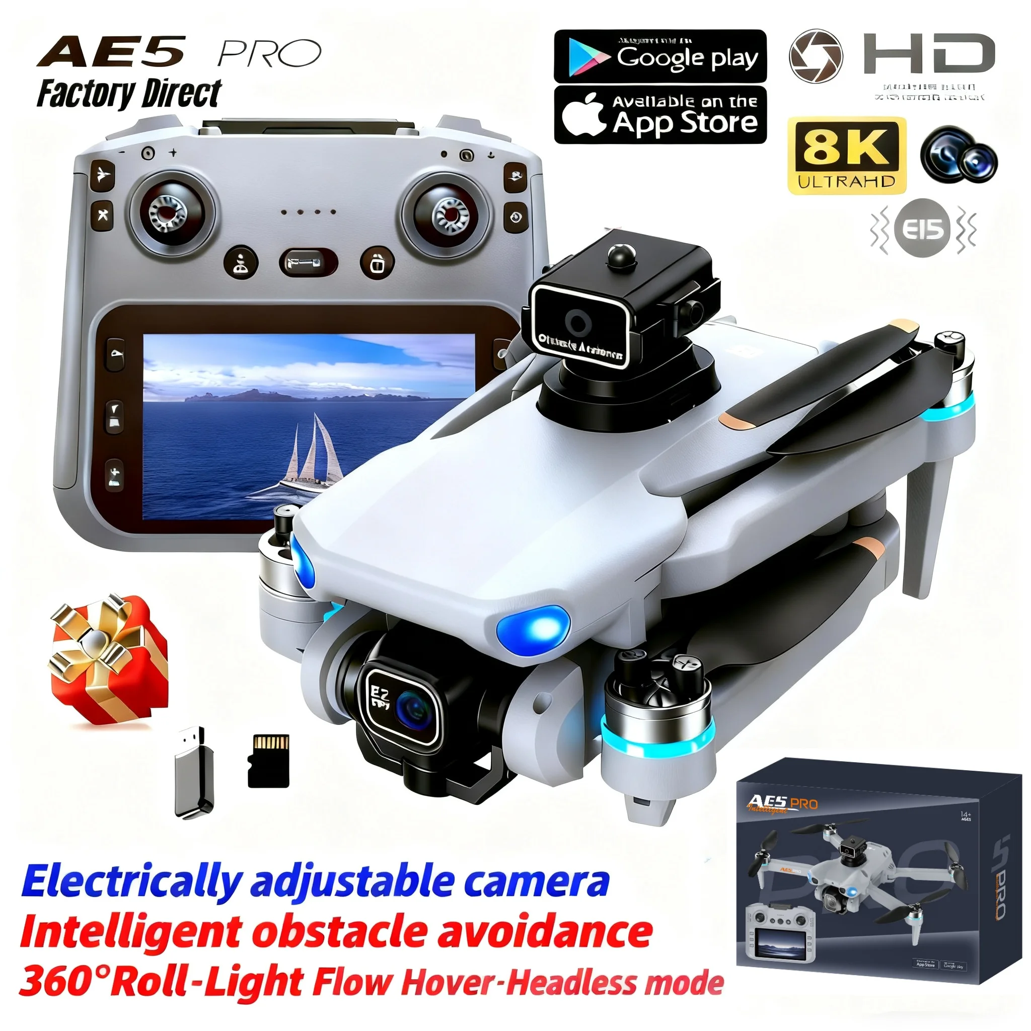 Drone Video Production - Drone AE5 Pro 8K HD con